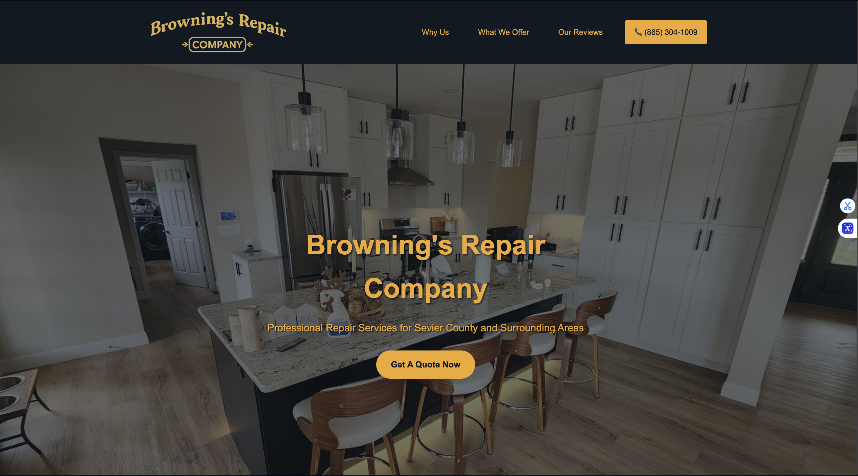 Brownings Desktop View